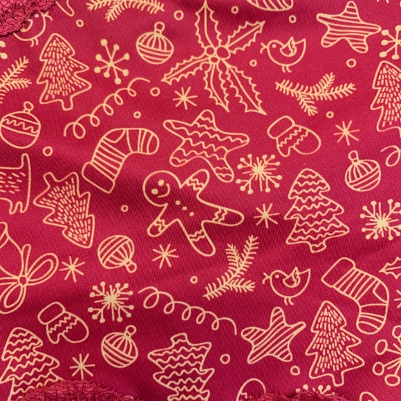 Splendies Cheeky Panties Sugar And Spice Red, Gold Christmas Size 4X NWT - Picture 4 of 9